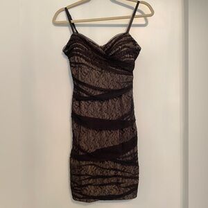 Max & Cleo lacy black dress Size 0
